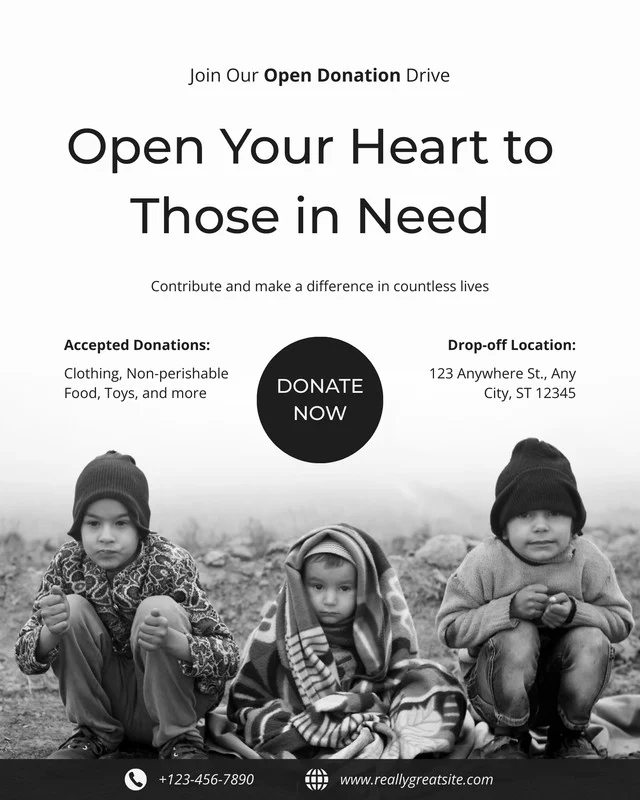 Donation support visual